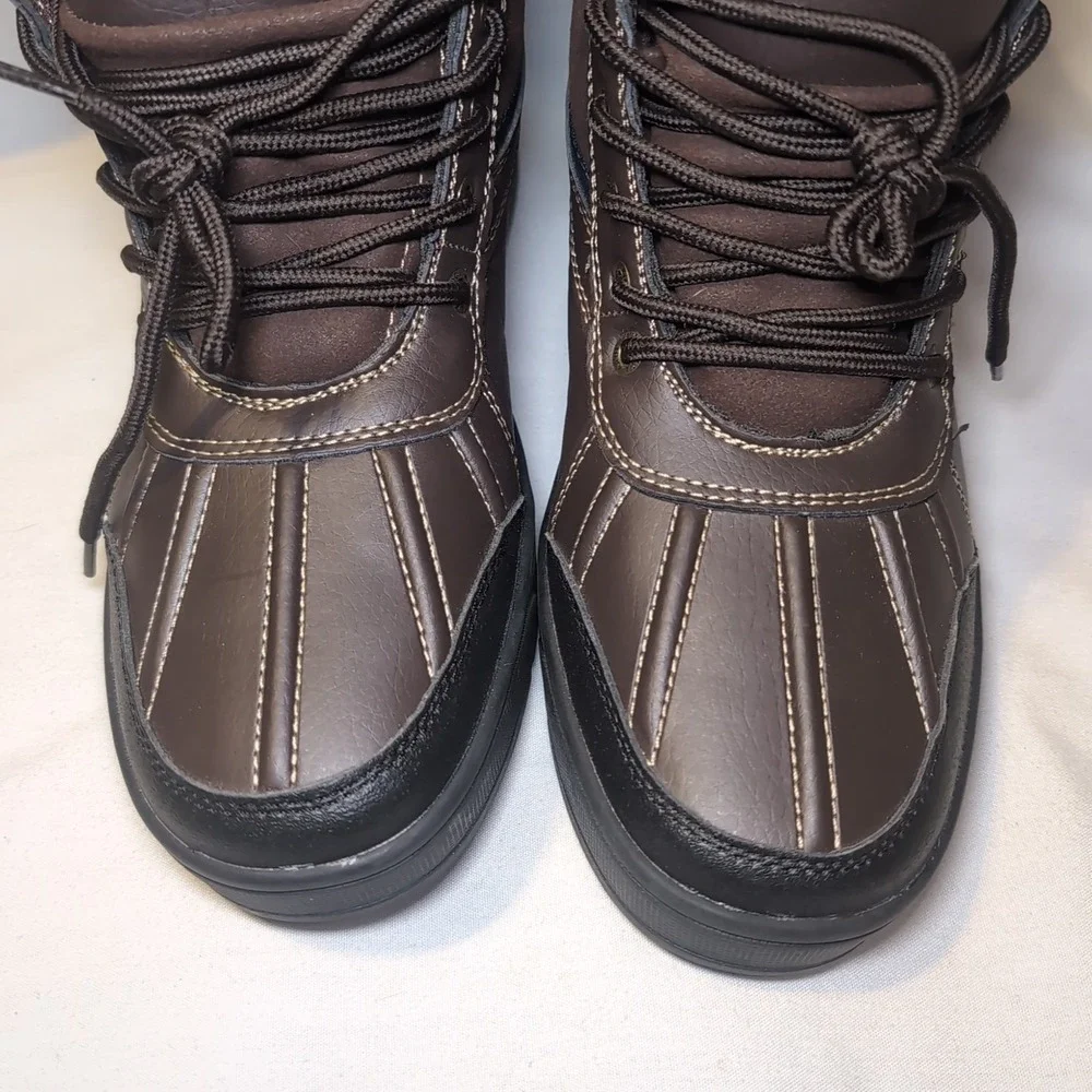 Nautica LOCKVIEW Brown Duck Boots-Waterproof Shell Mens 11 EUC